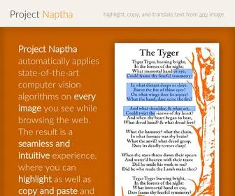 Projectnaptha.com(Project Naptha) Screenshot