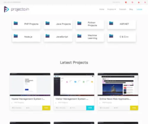 Projecto.in(Download Java) Screenshot