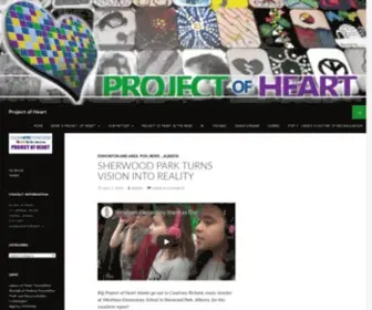 Projectofheart.ca(Project of Heart) Screenshot