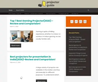 Projectorguide.in(Projector Reviews & Buyer's Guide) Screenshot
