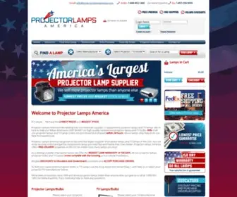Projectorlampsamerica.com(Projector Lamps America) Screenshot
