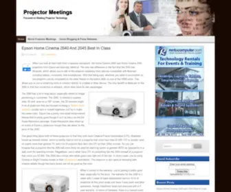 Projectormeetings.com(Projector Meetings) Screenshot