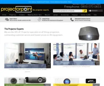 Projectorpoint.co.uk(The UK's leading Projector Specialists since 2001) Screenshot