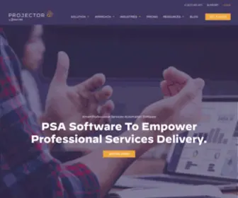 Projectorpsa.com(Professional Services Automation (PSA)) Screenshot