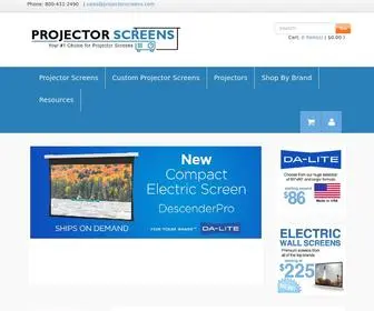 Projectorscreens.com(Your #1 source for Projector Screens) Screenshot