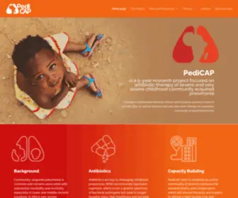 Projectpedicap.org(Project Pedicap EDCTP2) Screenshot