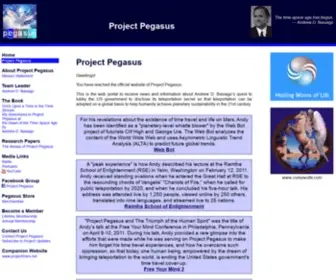 Projectpegasus.net Screenshot