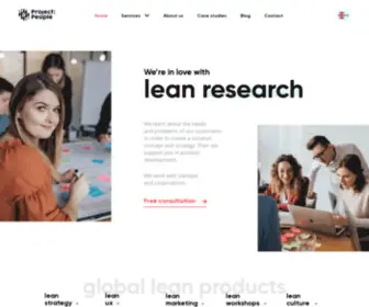 Projectpeople.io(Lean Marketing Product Strategy UX Agency) Screenshot