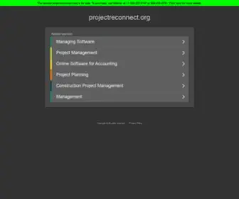 Projectreconnect.org(Project Reconnect) Screenshot