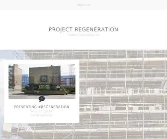 Projectregeneration.org(Project Regeneration) Screenshot