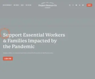 ProjectreStoreus.org(Project Restore Us) Screenshot