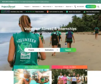 Projects-Abroad.com.au(Volunteer Overseas) Screenshot