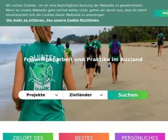 Projects-Abroad.de(Freiwilligenarbeit, Praktika oder Brückenjahr im Ausland) Screenshot
