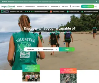 Projects-Abroad.nl(Vrijwilligerswerk Buitenland) Screenshot
