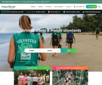 Projects-Abroad.se(Volontärresor) Screenshot