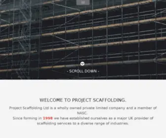 Projectscaffolding.co.uk(Series online en español) Screenshot