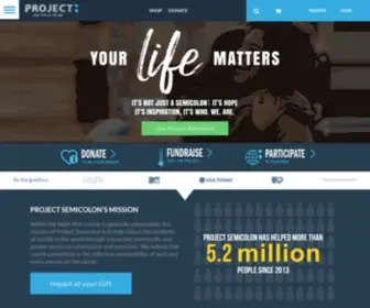 Projectsemicolon.com(Project Semicolon) Screenshot