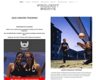 Projectservevb.com(Bringing Beach Volleyball to the North Austin Community) Screenshot