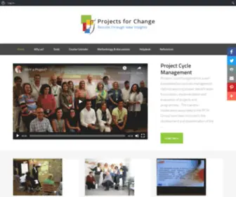 Projectsforchange.eu(Projects for Change) Screenshot