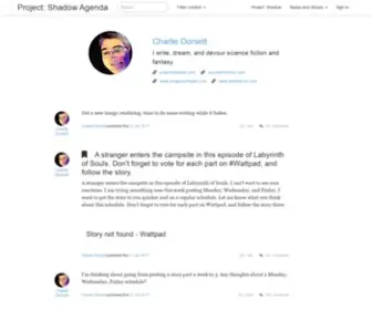 Projectshadowagenda.com(Shadow Agenda) Screenshot