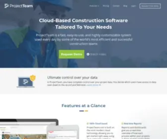 Projectteam.com(Easy-to-Use Construction Software) Screenshot