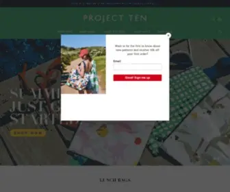 Projectten.com.au(Bright Light and Practical Totes and Beach Bags) Screenshot