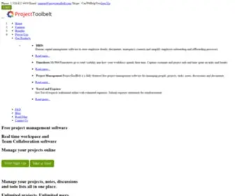 Projecttoolbelt.com(Free Project Management Software) Screenshot