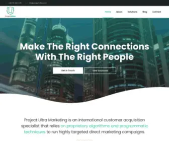 Projectultradv.com(Make the right connections with the right people) Screenshot