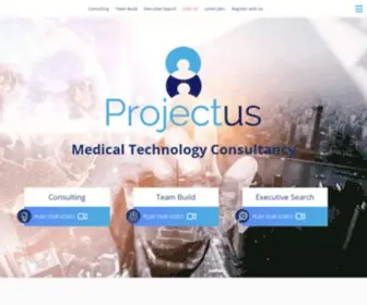 Projectusconsulting.com(Medical Technology) Screenshot