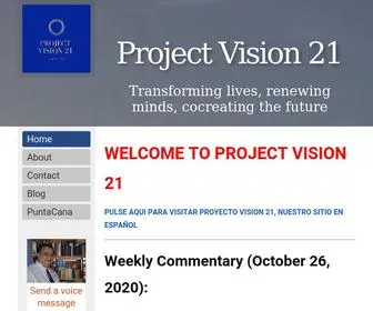 Projectvision21.com(Project Vision 21) Screenshot