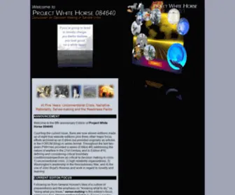 Projectwhitehorse.com(Project White Horse) Screenshot