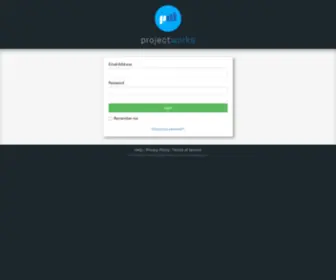 Projectworksapp.com(Log in) Screenshot