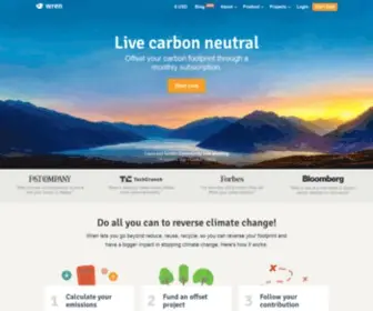 Projectwren.com(Offset your carbon footprint) Screenshot