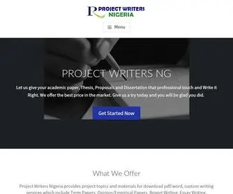 Projectwriters.ng(Project Writers Nigeria) Screenshot