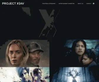 ProjectXav.com(Award winning film and entertainment marketing agency) Screenshot