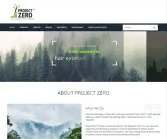 Projectzerofootprint.com(IDC'S CARBON OFFSETS INITIATIVE) Screenshot