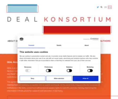 Projekt-Deal.de(Projekt DEAL) Screenshot