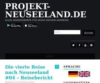 Projekt-Neuseeland.de(Working Holiday Neuseeland Guide) Screenshot