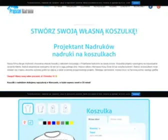 Projektantnadrukow.com.pl(Nadruki na koszulkach Warszawa) Screenshot