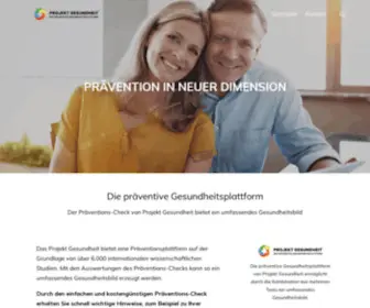 Projektgesundheit.de(Projekt Gesundheit) Screenshot