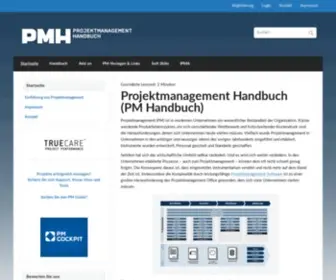 Projektmanagementhandbuch.de(Projektmanagement Handbuch) Screenshot