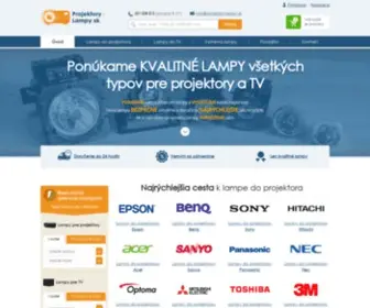 Projektory-Lampy.sk(Lampy do projektorov) Screenshot