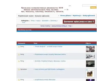 Projektowaniewnetrz.com.pl(Projektowanie wnÄtrz) Screenshot