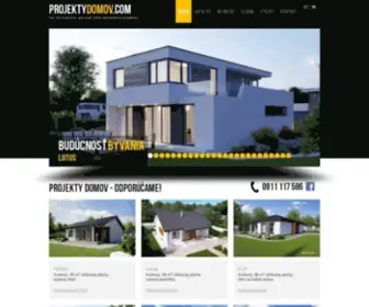 Projektydomov.com(Projekty domov) Screenshot