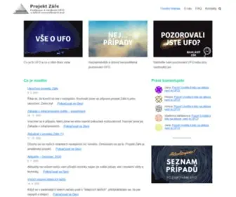 Projektzare.cz(Projekt Záře) Screenshot