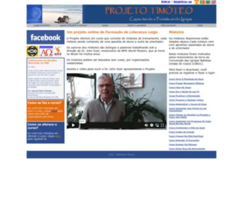 Projeto-Timoteo.org(Projeto Timoteo Treinamento de liderança leiga para as igrejas locais) Screenshot