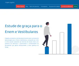 Projetoagathaedu.com.br(Estude de Graça para o Enem e Vestibulares) Screenshot