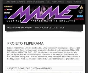 Projetofliperama.com.br(Projeto Fliperama) Screenshot