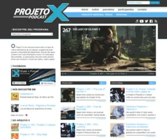 Projetoxpodcast.com.br(Projeto X Podcast) Screenshot