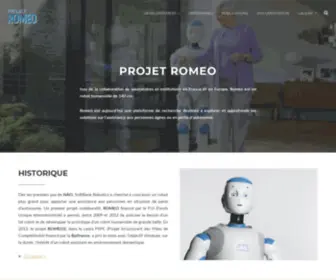 Projetromeo.com(Projet ROMEO) Screenshot